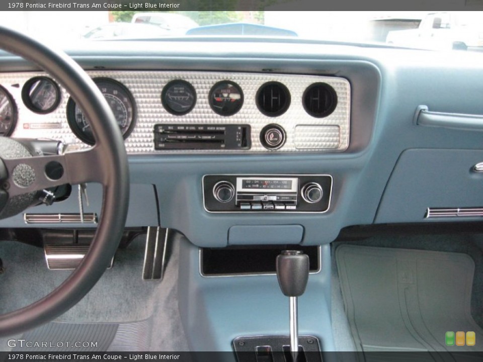 Light Blue Interior Dashboard for the 1978 Pontiac Firebird Trans Am Coupe #58382392