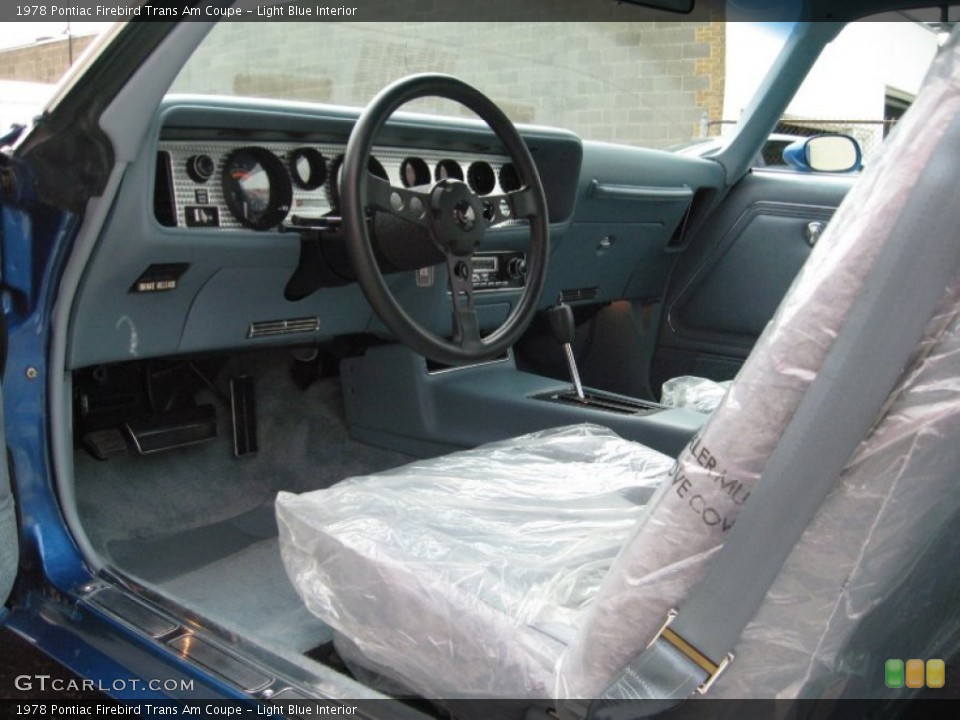 Light Blue Interior Front Seat for the 1978 Pontiac Firebird Trans Am Coupe #58382403