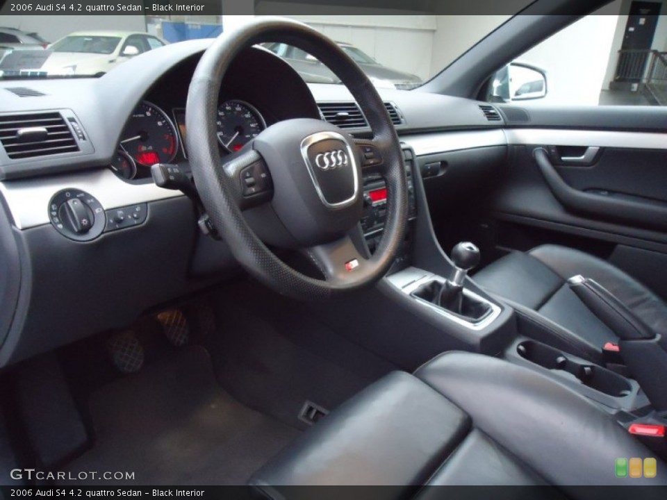 Black Interior Photo for the 2006 Audi S4 4.2 quattro Sedan #58382742