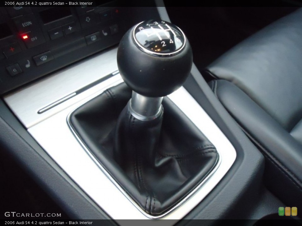 Black Interior Transmission for the 2006 Audi S4 4.2 quattro Sedan #58383003