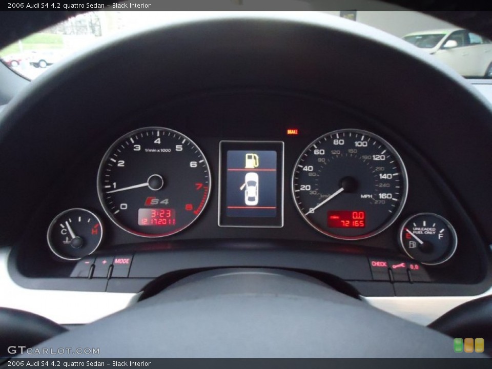 Black Interior Gauges for the 2006 Audi S4 4.2 quattro Sedan #58383021
