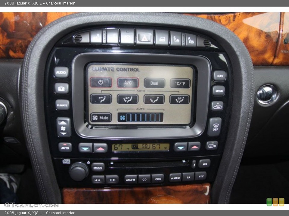 Charcoal Interior Controls for the 2008 Jaguar XJ XJ8 L #58383843