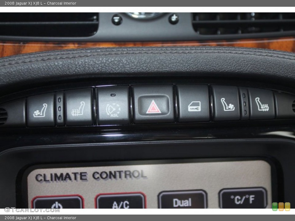 Charcoal Interior Controls for the 2008 Jaguar XJ XJ8 L #58383852