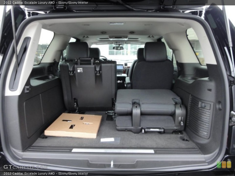 Ebony/Ebony Interior Trunk for the 2012 Cadillac Escalade Luxury AWD #58384245