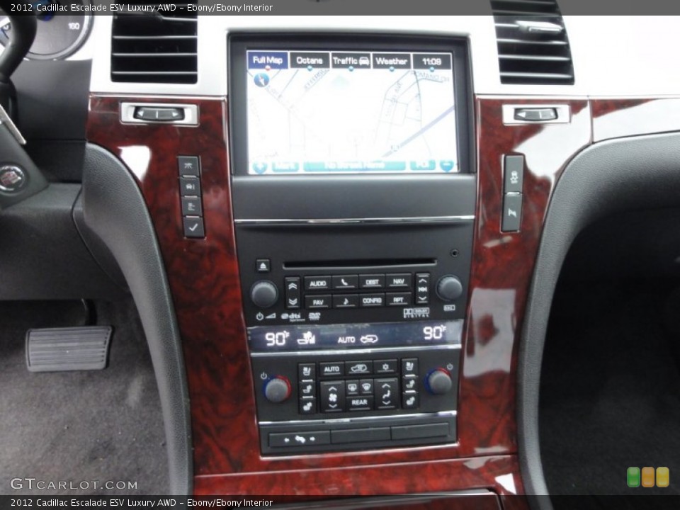 Ebony/Ebony Interior Navigation for the 2012 Cadillac Escalade ESV Luxury AWD #58384393
