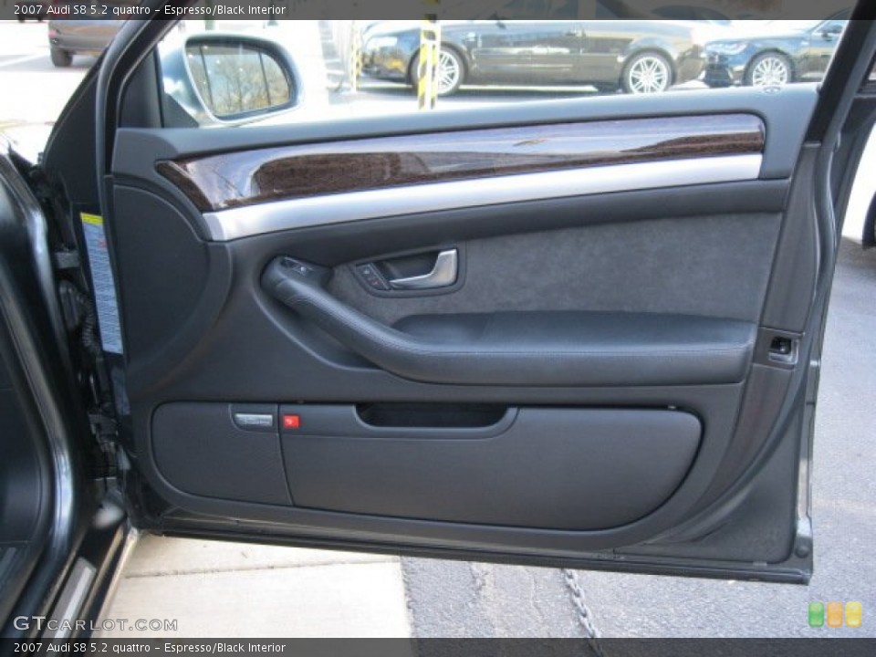 Espresso/Black Interior Door Panel for the 2007 Audi S8 5.2 quattro #58386255