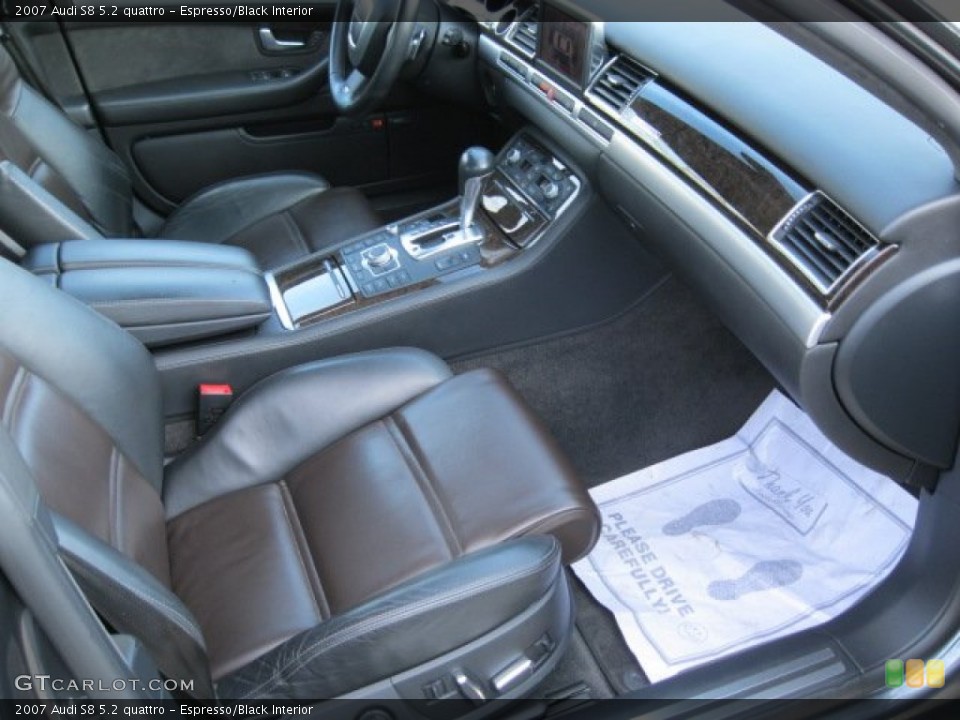 Espresso/Black Interior Photo for the 2007 Audi S8 5.2 quattro #58386258