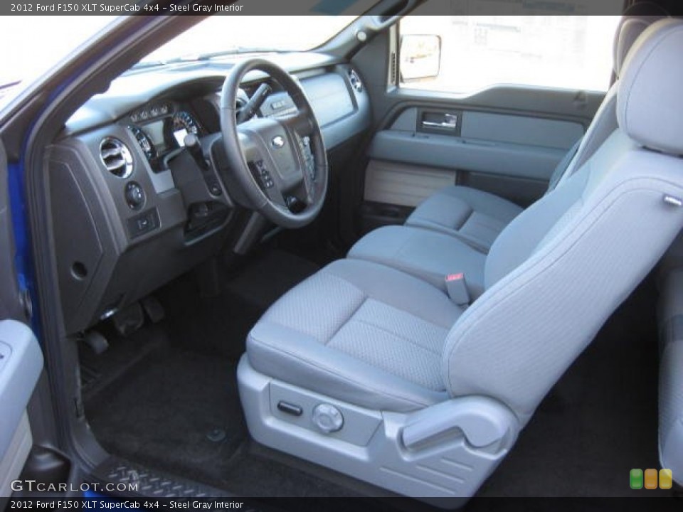 Steel Gray Interior Photo for the 2012 Ford F150 XLT SuperCab 4x4 #58391462