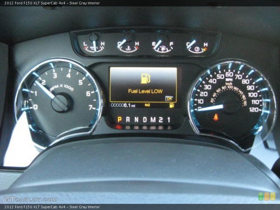 Steel Gray Interior Gauges for the 2012 Ford F150 XLT SuperCab 4x4 #58391617