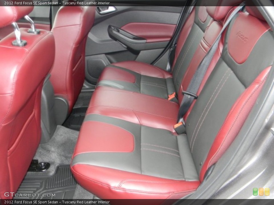 Tuscany Red Leather Interior Photo for the 2012 Ford Focus SE Sport Sedan #58394383