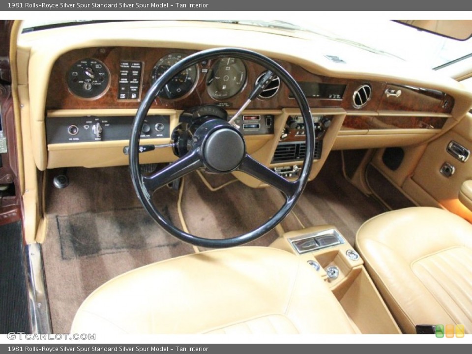 Tan Interior Dashboard for the 1981 Rolls-Royce Silver Spur  #58398751
