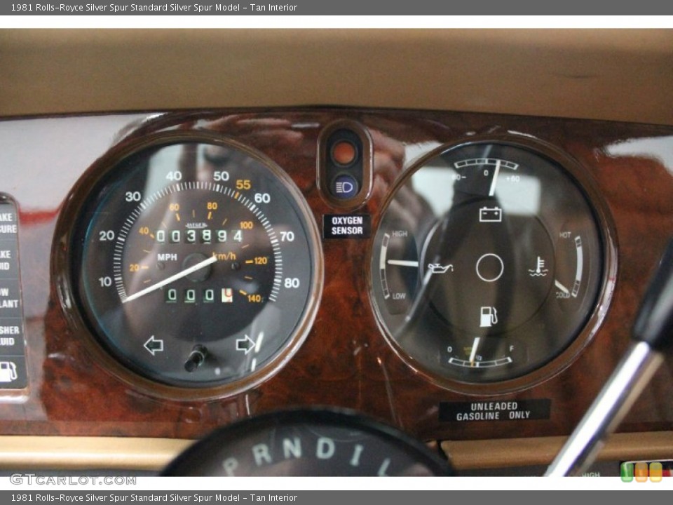 Tan Interior Gauges for the 1981 Rolls-Royce Silver Spur  #58399090