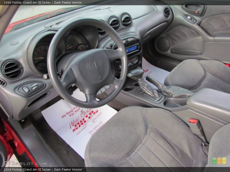 Dark Pewter Interior Photo for the 1999 Pontiac Grand Am SE Sedan #58400852