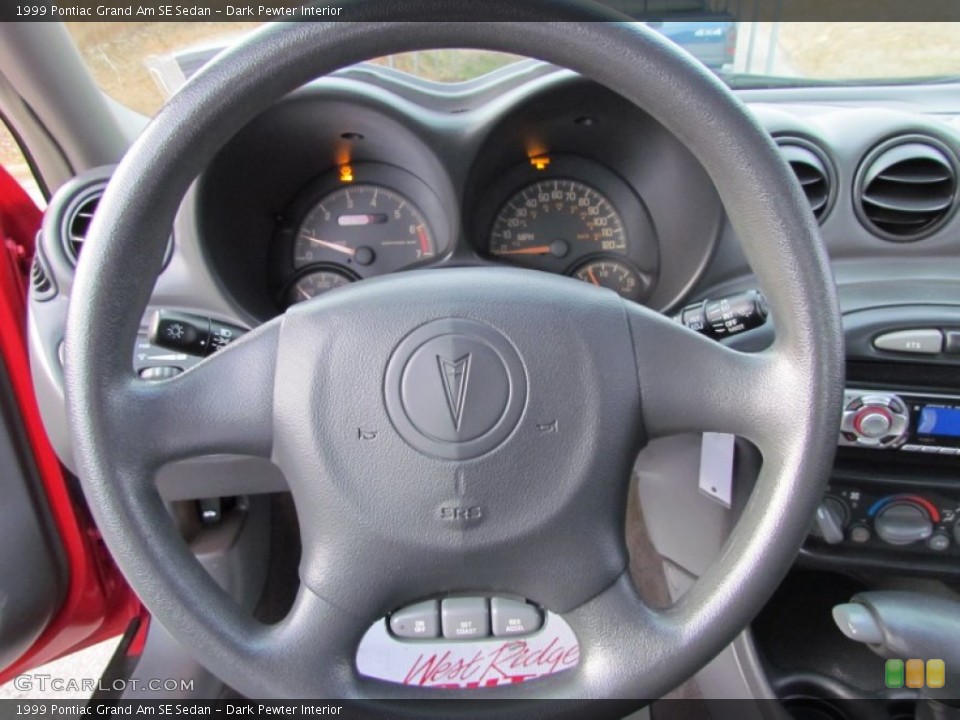 Dark Pewter Interior Steering Wheel for the 1999 Pontiac Grand Am SE Sedan #58400879