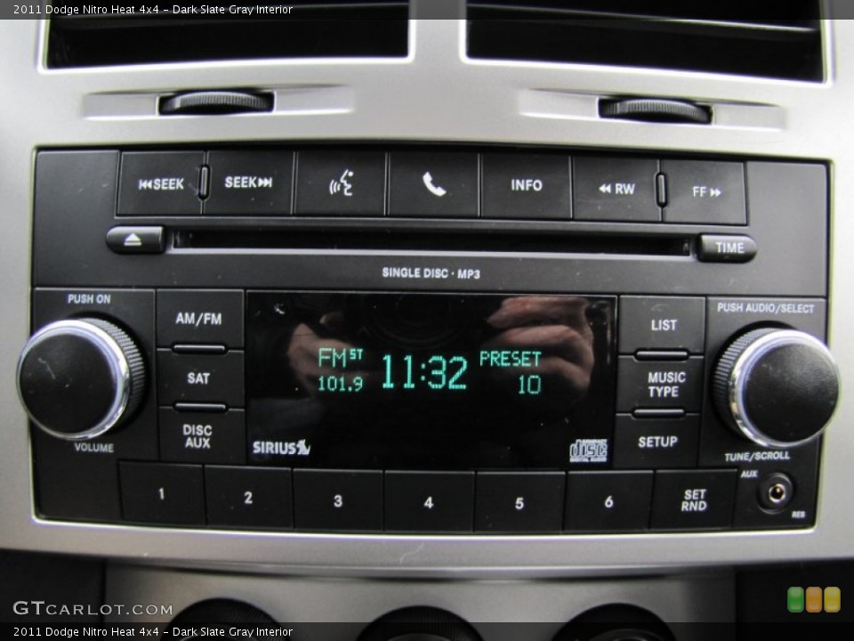Dark Slate Gray Interior Audio System for the 2011 Dodge Nitro Heat 4x4 #58401773