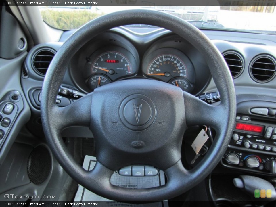 Dark Pewter Interior Steering Wheel for the 2004 Pontiac Grand Am SE Sedan #58403280