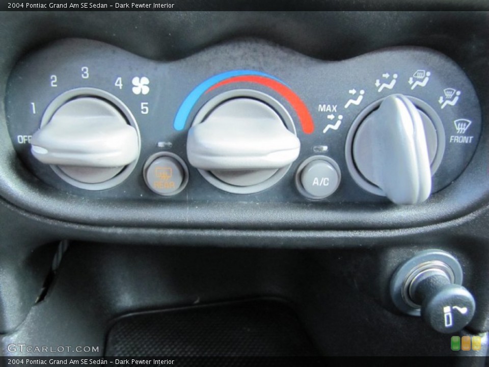 Dark Pewter Interior Controls for the 2004 Pontiac Grand Am SE Sedan #58403326