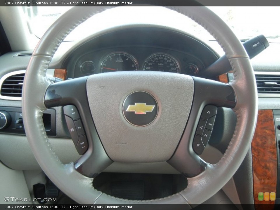 Light Titanium/Dark Titanium Interior Steering Wheel for the 2007 Chevrolet Suburban 1500 LTZ #58409141