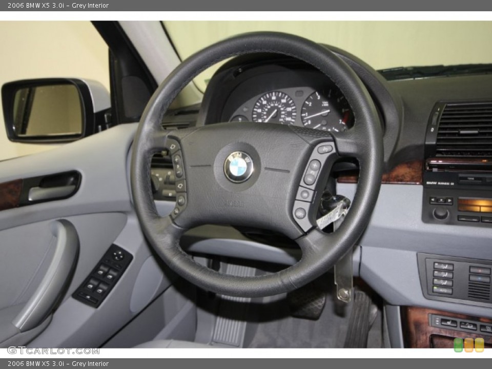 Grey Interior Steering Wheel for the 2006 BMW X5 3.0i #58411817