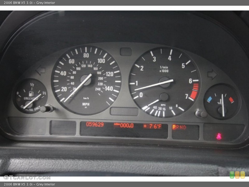 Grey Interior Gauges for the 2006 BMW X5 3.0i #58411934