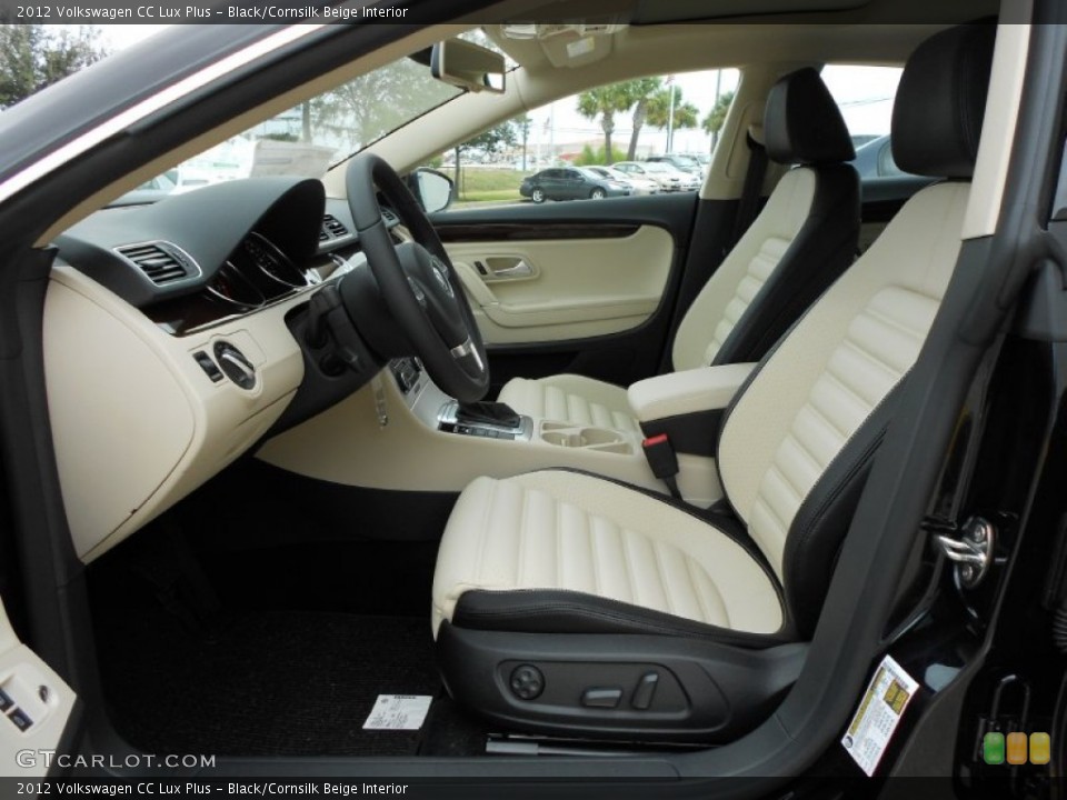 Black/Cornsilk Beige Interior Photo for the 2012 Volkswagen CC Lux Plus #58413075