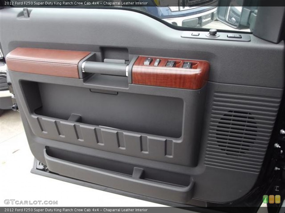 Chaparral Leather Interior Door Panel for the 2012 Ford F250 Super Duty King Ranch Crew Cab 4x4 #58413882