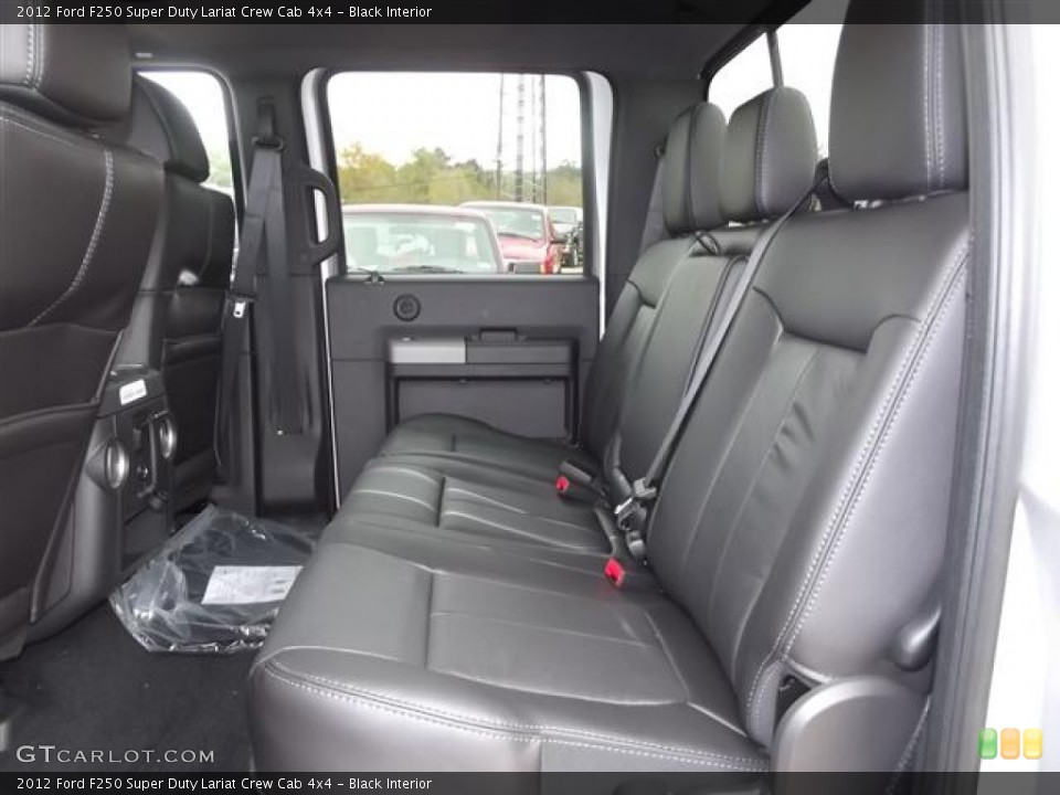 Black Interior Photo for the 2012 Ford F250 Super Duty Lariat Crew Cab 4x4 #58414725