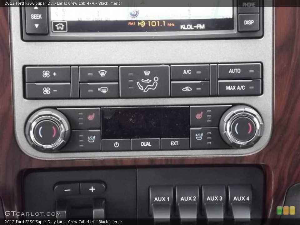 Black Interior Controls for the 2012 Ford F250 Super Duty Lariat Crew Cab 4x4 #58414772