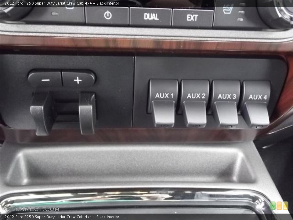 Black Interior Controls for the 2012 Ford F250 Super Duty Lariat Crew Cab 4x4 #58414842
