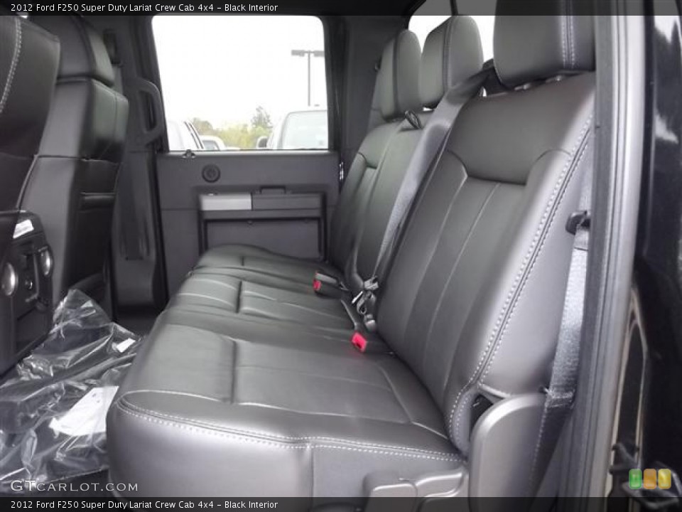 Black Interior Photo for the 2012 Ford F250 Super Duty Lariat Crew Cab 4x4 #58414980