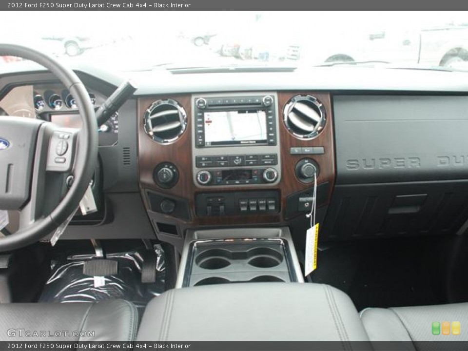 Black Interior Dashboard for the 2012 Ford F250 Super Duty Lariat Crew Cab 4x4 #58415229