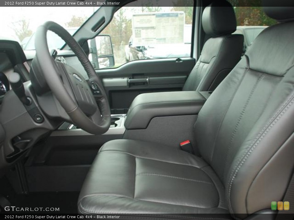 Black Interior Photo for the 2012 Ford F250 Super Duty Lariat Crew Cab 4x4 #58415799