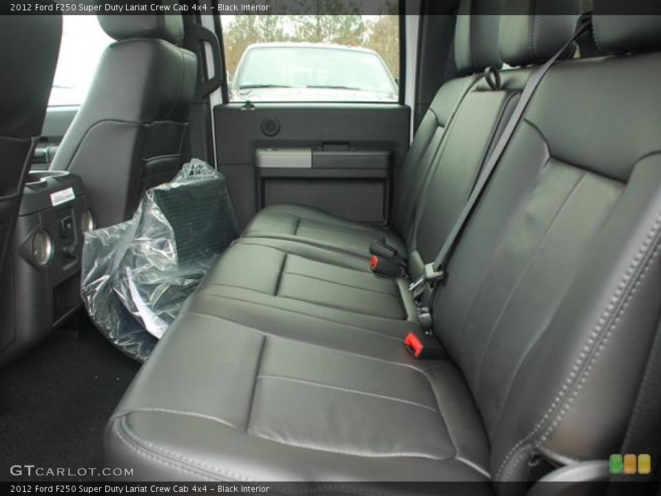 Black Interior Photo for the 2012 Ford F250 Super Duty Lariat Crew Cab 4x4 #58415808