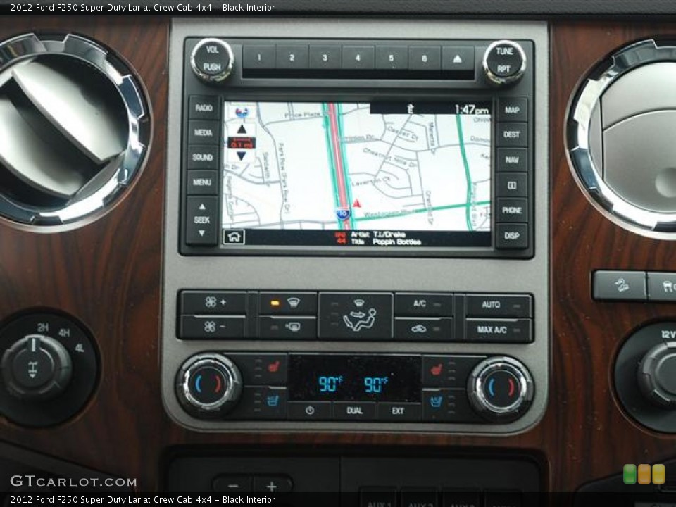 Black Interior Navigation for the 2012 Ford F250 Super Duty Lariat Crew Cab 4x4 #58415827