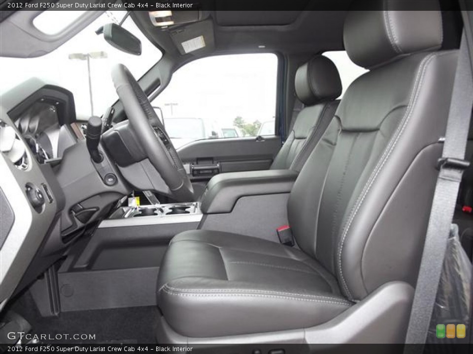 Black Interior Photo for the 2012 Ford F250 Super Duty Lariat Crew Cab 4x4 #58415976