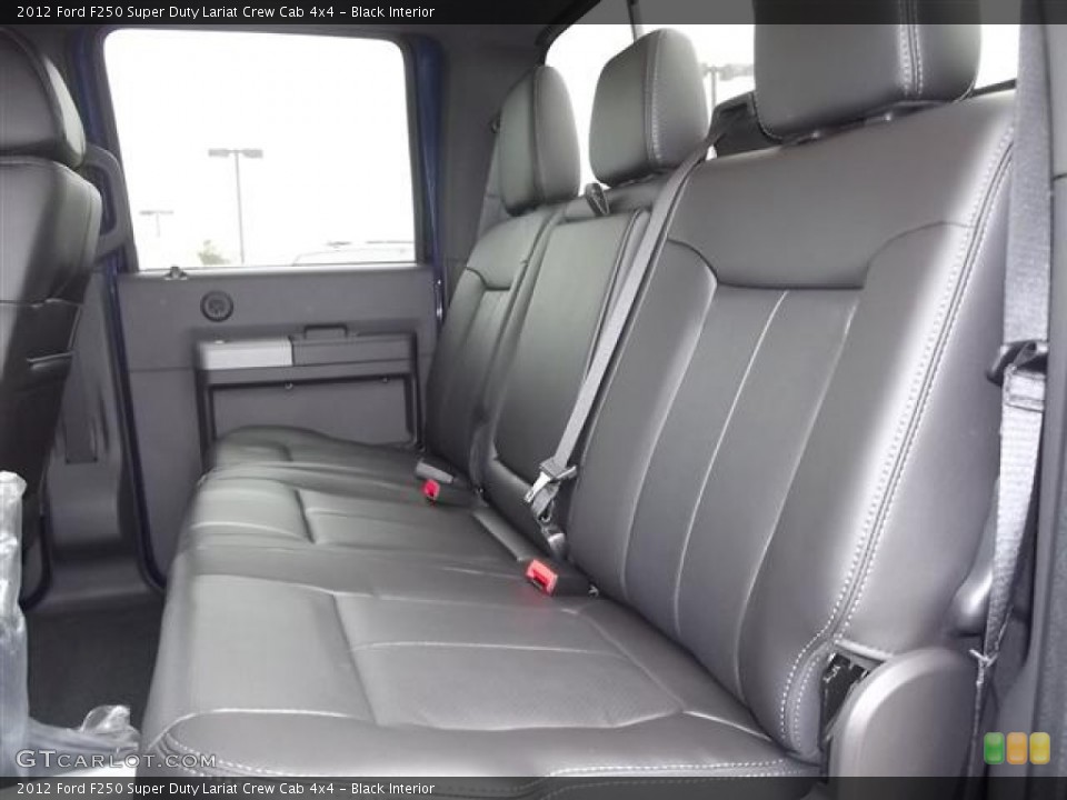 Black Interior Photo for the 2012 Ford F250 Super Duty Lariat Crew Cab 4x4 #58415985