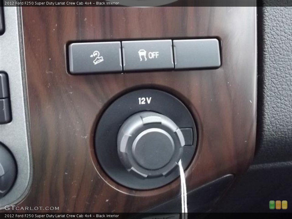 Black Interior Controls for the 2012 Ford F250 Super Duty Lariat Crew Cab 4x4 #58416081
