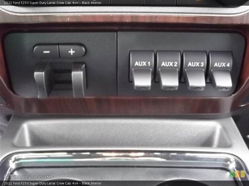 Black Interior Controls for the 2012 Ford F250 Super Duty Lariat Crew Cab 4x4 #58416099