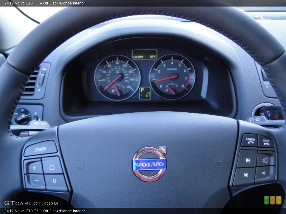 Off Black/Blonde Interior Steering Wheel for the 2012 Volvo C30 T5 #58416567