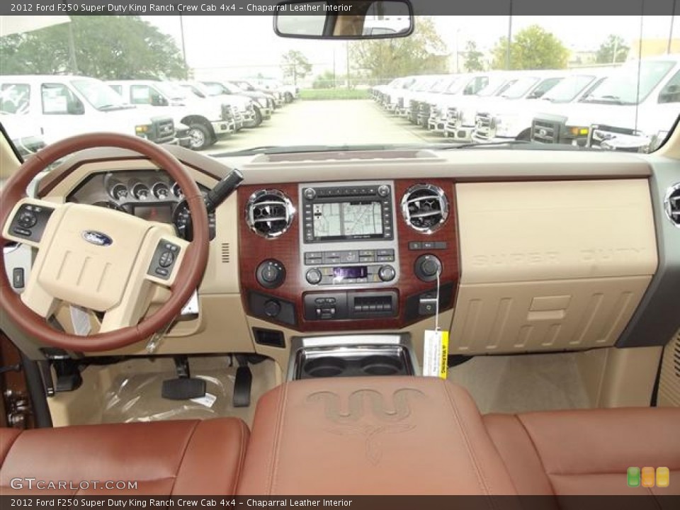 Chaparral Leather Interior Dashboard for the 2012 Ford F250 Super Duty King Ranch Crew Cab 4x4 #58417482