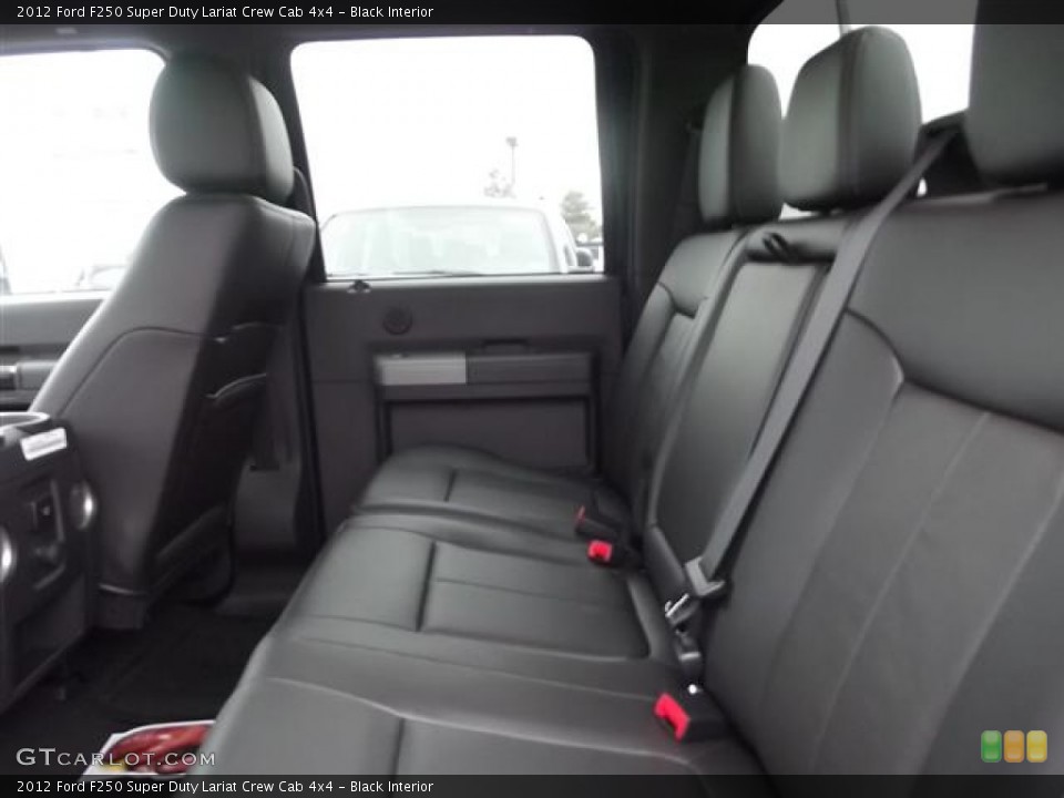 Black Interior Photo for the 2012 Ford F250 Super Duty Lariat Crew Cab 4x4 #58417821