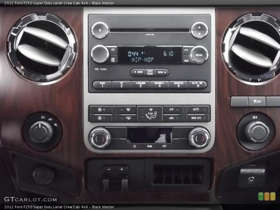 Black Interior Controls for the 2012 Ford F250 Super Duty Lariat Crew Cab 4x4 #58417839