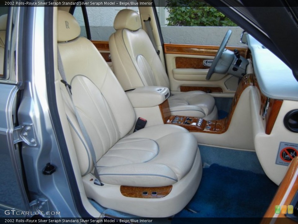 Beige/Blue 2002 Rolls-Royce Silver Seraph Interiors