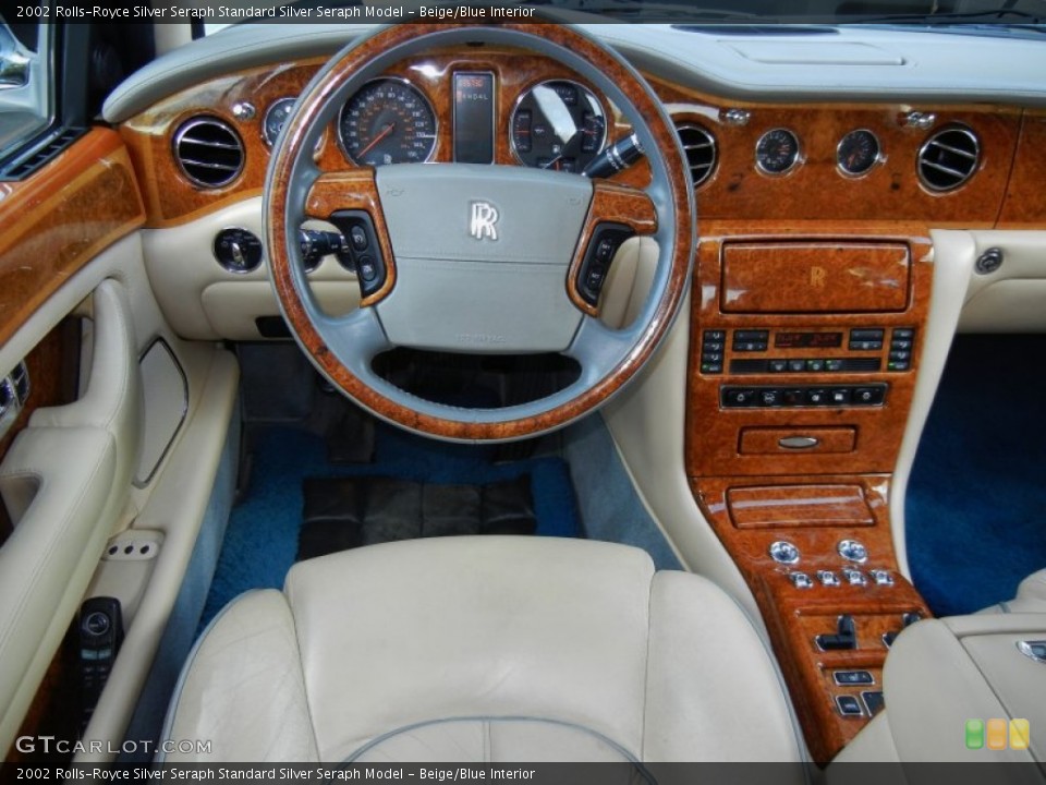 Beige/Blue Interior Dashboard for the 2002 Rolls-Royce Silver Seraph  #58417869