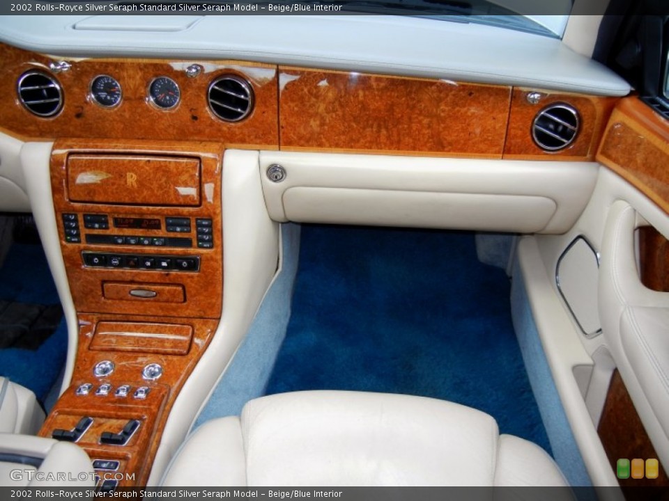 Beige/Blue Interior Dashboard for the 2002 Rolls-Royce Silver Seraph  #58417878