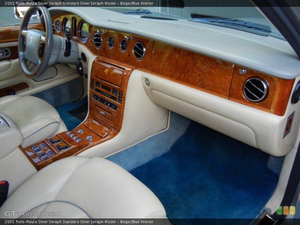 Beige/Blue Interior Dashboard for the 2002 Rolls-Royce Silver Seraph  #58417899