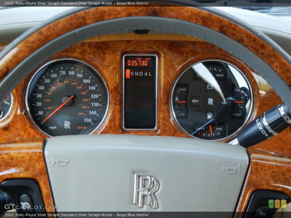 Beige/Blue Interior Gauges for the 2002 Rolls-Royce Silver Seraph  #58417929