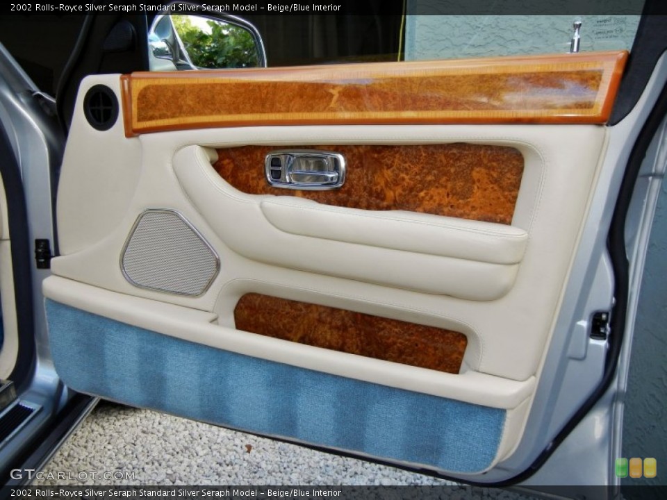Beige/Blue Interior Door Panel for the 2002 Rolls-Royce Silver Seraph  #58417998