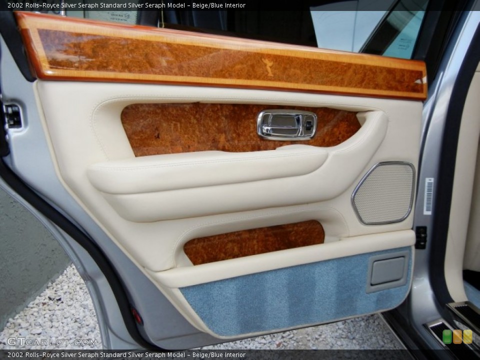 Beige/Blue Interior Door Panel for the 2002 Rolls-Royce Silver Seraph  #58418013