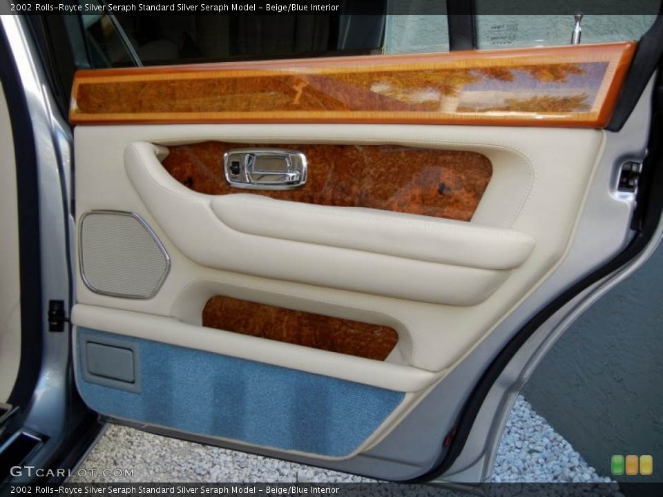 Beige/Blue Interior Door Panel for the 2002 Rolls-Royce Silver Seraph  #58418022
